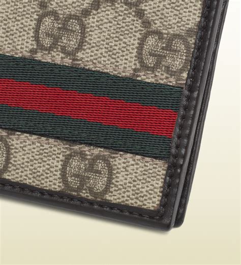 gucci wallet canvas supreme bi fold|Gucci microguccissima men's wallet.